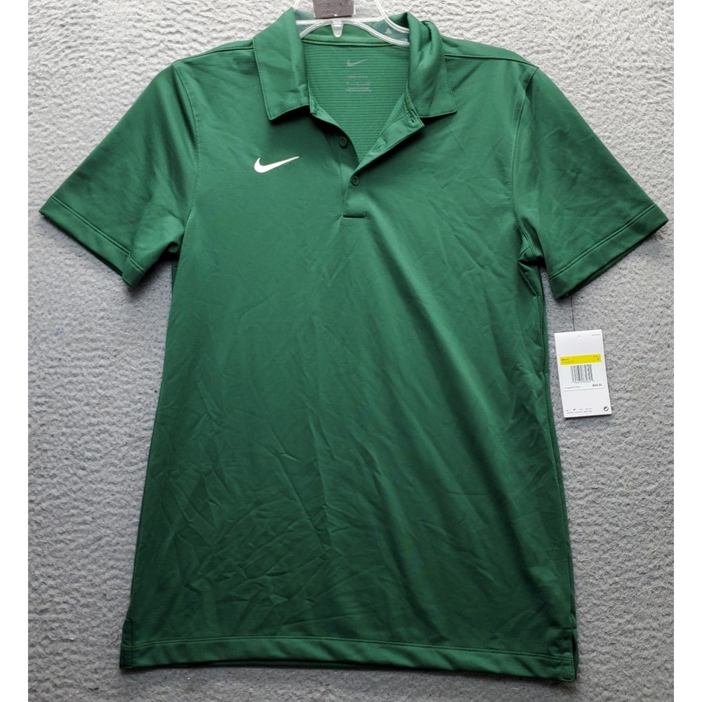 Nike Dri-FIT Golf Polo Shirt Mens Small Green Short Sleeve Collared CI4470-341